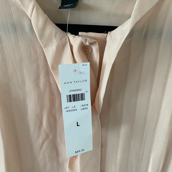 Ann Taylor pink sheer blouse - Picture 2 of 3